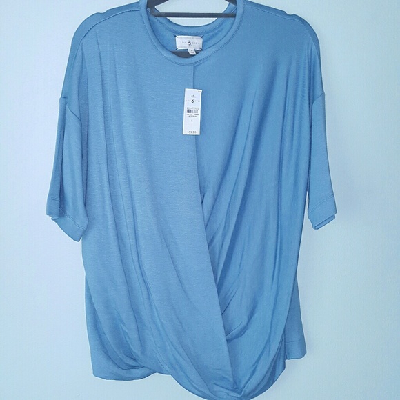 Lou & Grey Signaturesoft Twist Top in Blue - Picture 4 of 8